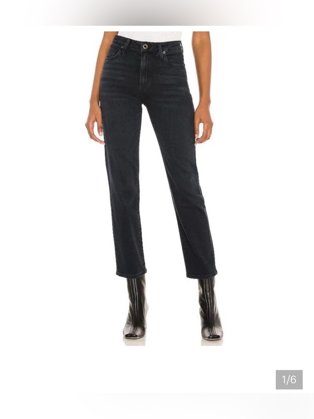 Le Jean Sabine Straight Raw Edge Jeans Size 25 EUC